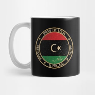 Vintage State of Libya Africa African Flag Mug